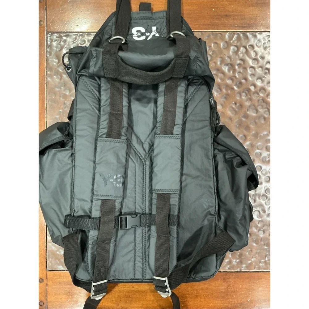 Y 3 Utility Backpack Logo Men Bag Yohji Yamamoto Adidas Collaboration, Black